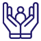 hand on support logo 
